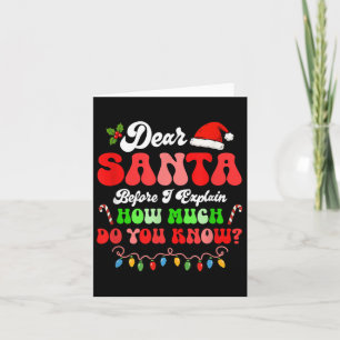 I Can Explain Christmas Colourful Lights Santa Cos Card