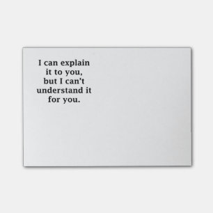 I Can Explain it to You Post-it Notes