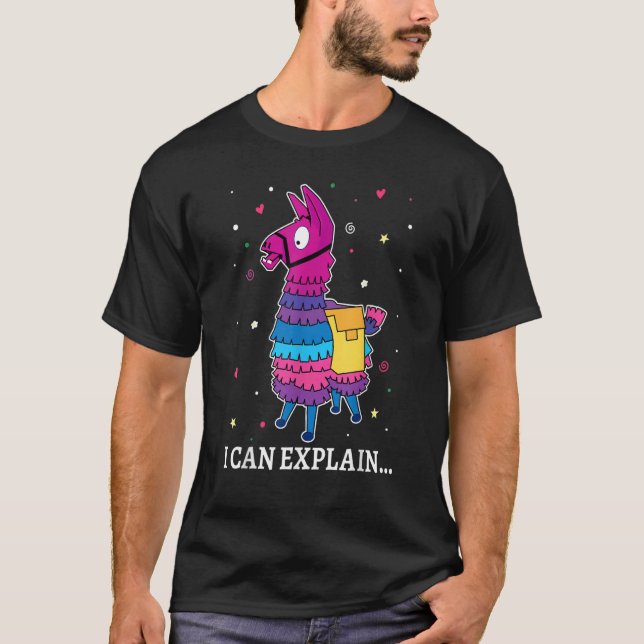 I Can Explain Llama   Alpaca Costume  Llamas   T-Shirt (Front)