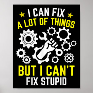 I Can Fix A Lot Of Things But I Can't Fix Stud Mec Poster