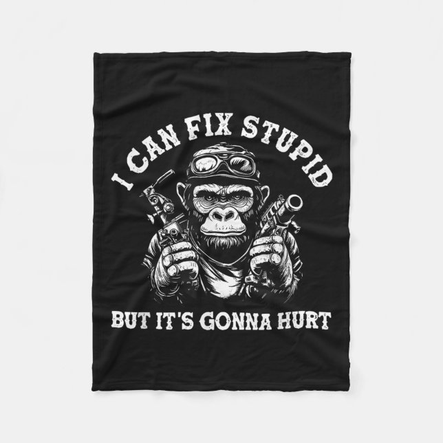 I Can Fix Stud But It's Gonna Hurt  Fleece Blanket (Front)