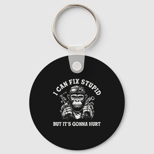 I Can Fix Stud But It's Gonna Hurt  Key Ring (Front)
