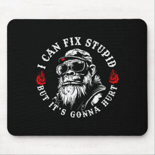 I Can Fix Stud But It's Gonna Hurt Monkey Vintage Mouse Mat