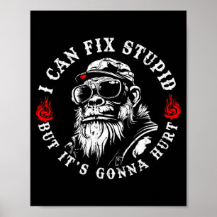 I Can Fix Stud But It's Gonna Hurt Monkey Vintage Poster