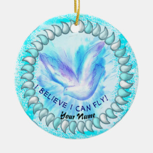 I Can Fly Christian Ceramic Tree Decoration