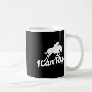 I Can Fly Horse Rider Funny Equine Lover Gift Men Coffee Mug