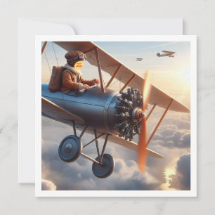 I can fly!, Place my face in the pic, aeroplane, Card