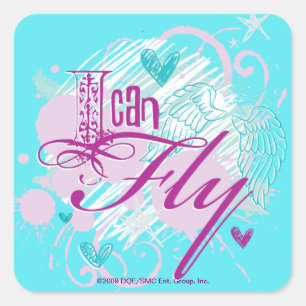 I Can Fly Square Sticker