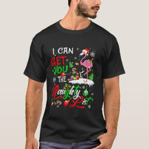 I Can Get You on the Naughty List Funny Flamingo C T-Shirt
