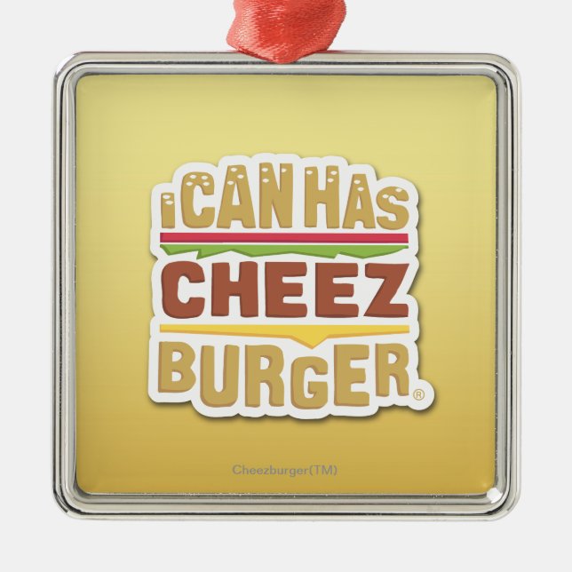 I Can Has Cheezburger (shadow) Metal Tree Decoration (Front)