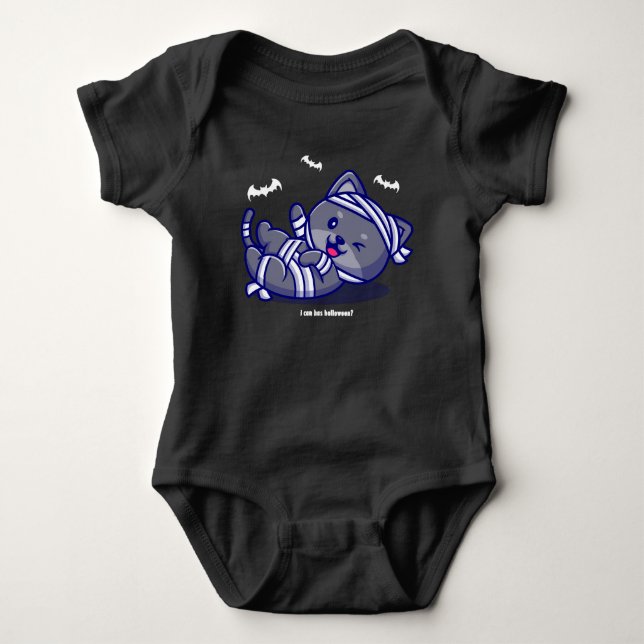 I Can Has Halloween? Baby Bodysuit (Front)