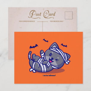 I Can Has Halloween? Holiday Postcard