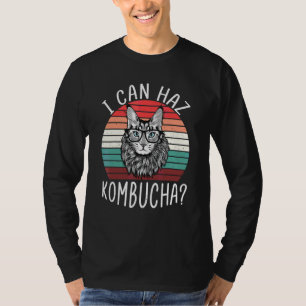 I Can Haz Kombucha Cat Probiotic Drink T T-Shirt