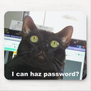 I Can Haz Password Cat Mouse Mat