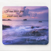 I Can Hear You Purple Ocean Mouse Pad