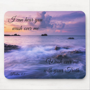 I Can Hear You Purple Ocean Mouse Pad