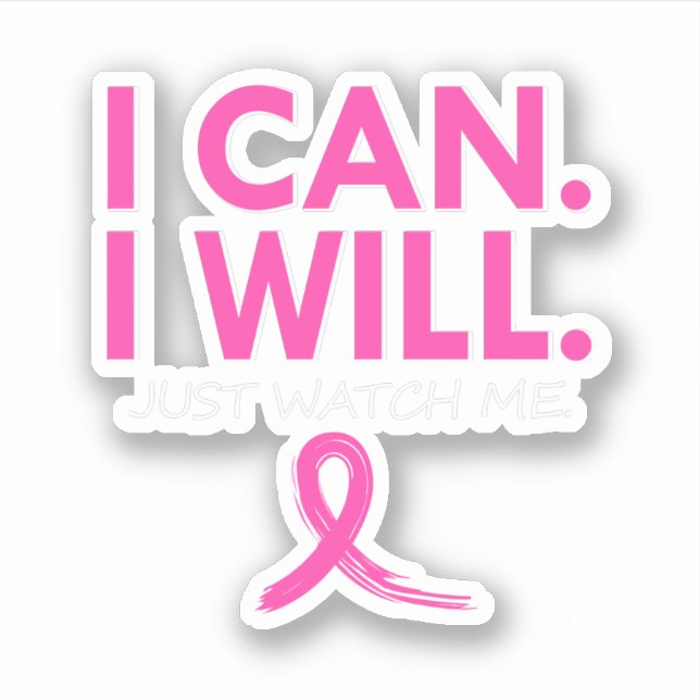 I Can & I Will Beat Breast Cancer Warrior Just Wat (Front)