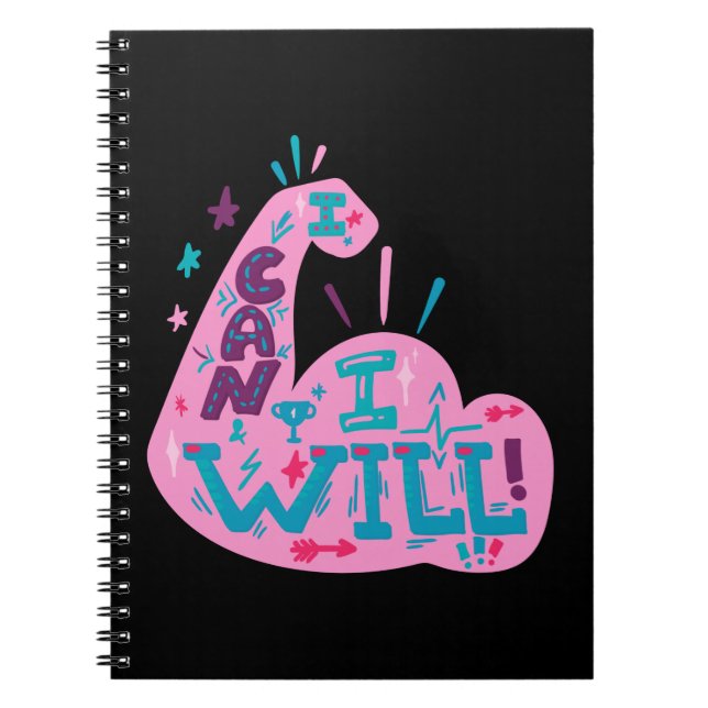 I Can I Will Notebook (Front)
