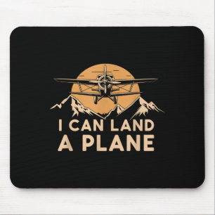 I Can Land A Plane Vintage Funny Lot Aviation Quot Mouse Mat