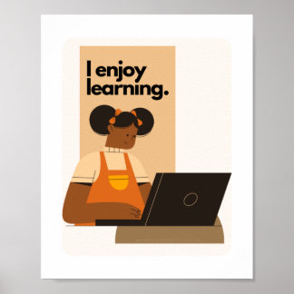 I Can Learn Educational Poster African American
