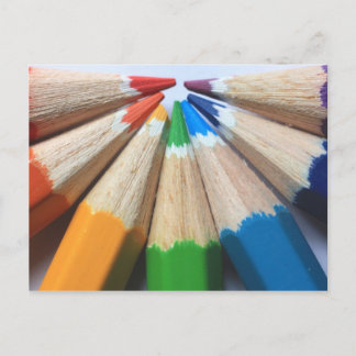 I can make a rainbow postcard