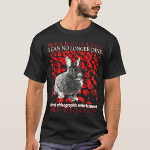 I Can No Longer Dine Rabbit Vintage Japanese  T-Shirt