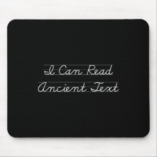 I Can Read Ancient Text Funny Englieacher Funny Sa Mouse Mat
