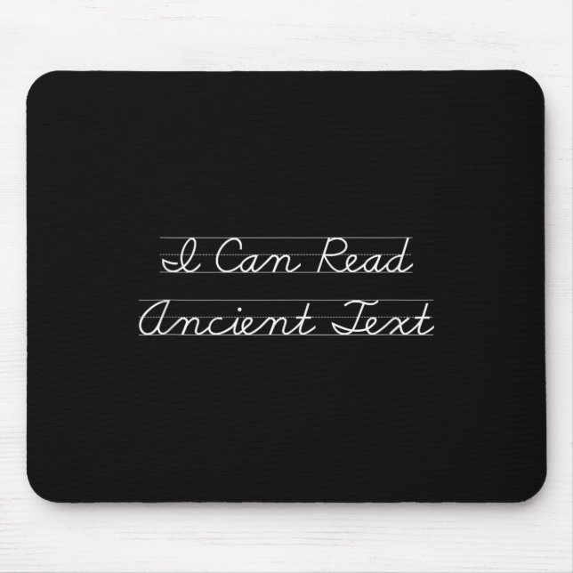 I Can Read Ancient Text Funny Englieacher Funny Sa Mouse Mat (Front)
