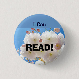 I Can READ! buttins Accomplishment Reading 3 Cm Round Badge