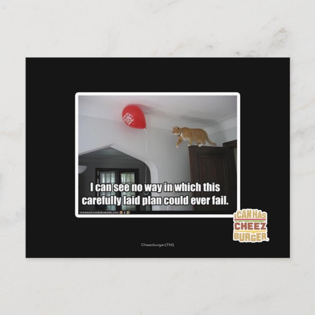 I can see no way this could fail postcard (Front)