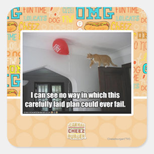 I can see no way this could fail square sticker