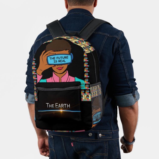 i Can See The Future and Its Fantastic  Printed Backpack (Insitu (Model))