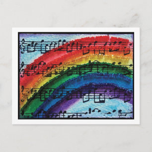 I Can Sing A Rainbow Postcard
