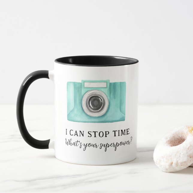 I Can Stop Time Photographer Mug (With Donut)