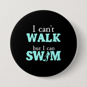 I Can Swim 7.5 Cm Round Badge
