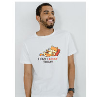 I Can’t Adult Today – Cute Lazy Cat Funny Graphic