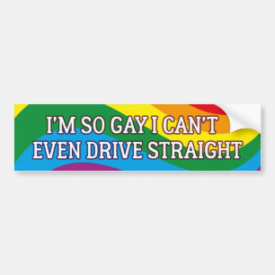I Can’t Even Drive Straight Bumper Sticker