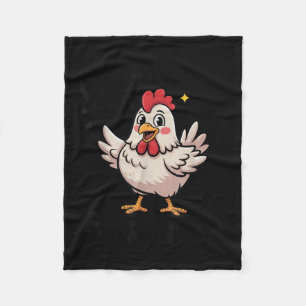 I Can’t Keep Calm It’s Fair Week Funny Chicken Liv Fleece Blanket