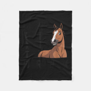 I Can’t Keep Calm It’s Fair Week Funny Horse Lives Fleece Blanket