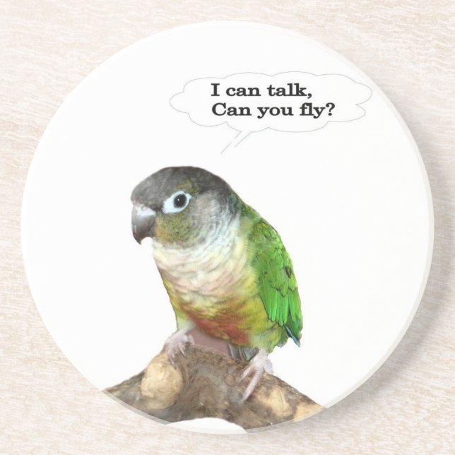 I can talk, can you fly? coaster (Front)