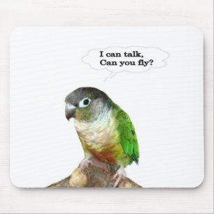 I can talk, can you fly? mouse mat