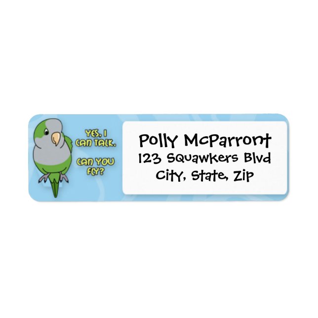 I Can Talk Quaker Parakeet (Front)