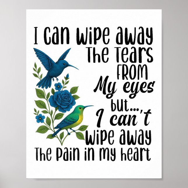 I Can Wipe Away The Tears From My Eyes But I Can't Poster (Front)