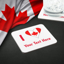 I (Canadian Flag Heart) Your Red Text