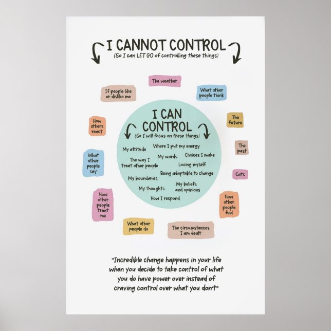 I Cannot Control Poster (Front)