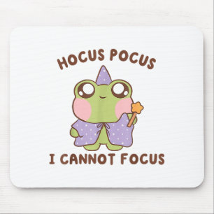 I Cannot Focus Funny Adhd Sitive Frog  Mouse Mat