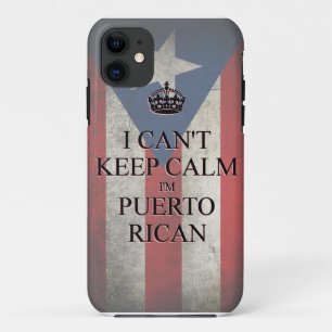 I cannot keep calm i'm puerto rican flag iPhone 5 11 Case