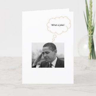 I can't believe I'm the Commander-in-Chief Card