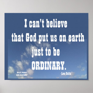 I CAN'T BELIEVE LOU HOLTZ  POSTER