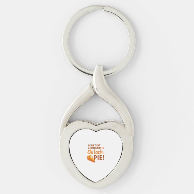 I Can't Eat Another Bite, Oh Look Pie Thanksgiving Key Ring (Front)